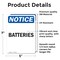 Signmission Batteries, 5 in W x Rectangle, Vinyl Decal OS-2PACK-NS-D-57-V-10300 - alternate 4